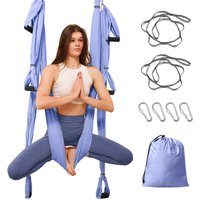 Leogreen - Columpio de Yoga, Juego de Hamaca de Yoga para Ejercicios de Inversión de Yoga Antigravedad para Colgarse, Aliviar el Dolor de Espalda,