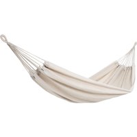 Detex Hamaca de algodón carga máx de 300kg 2 personas 320x150cm para jardín terraza camping exterior - color a elegir Crema