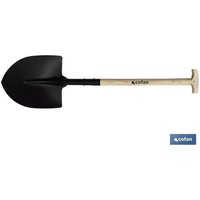 Cofan - pala de pico 340mm mango madera abierto