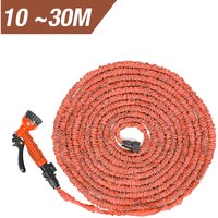 Manguera de jardín Extensible 100FT con 7 Funciones de Riego Naranja