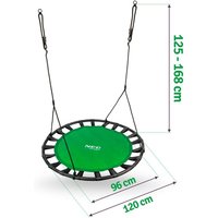 Columpio de nido XXL verde - 120 cm - Extra resistente