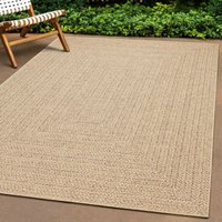 Alfombra con aspecto de yute interior y exterior rectangular 200x290 cm BHT47991 MaisonChic