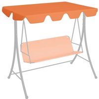 Dosel de repuesto columpio de jardín naranja 188/168x145/110 cm