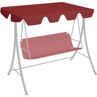 Dosel de repuesto columpio jardín rojo tinto 150/130x105/70 cm