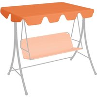 Dosel de repuesto columpio de jardín naranja 150/130x105/70 cm