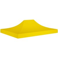 Techo de carpa para celebraciones amarillo 4,5x3 m 270 g/m²