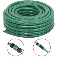 Manguera de jardín con accesorios PVC verde 0,75 30 m