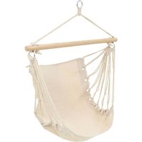 Columpio/Hamaca grande de tela blanco crema
