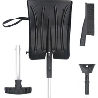 Kit de pala quitanieves 3 en 1 aluminio negro