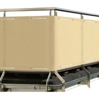 Sol Royal Protección Visual SolVision HB2 HDPE Pantalla Opaca 300x90 cm balcón privacidad con Ojales CuerdasCrema