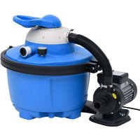 Bomba filtro arena azul y negra 385x620x432 mm 200 W 25 L