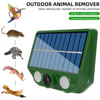 Repelente de gatos al aire libre Carga solar ultrasónica Carga USB Patio trasero Granja Campo Jardín