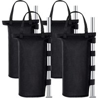 Pesas para cenador industrial 1680D Juego de 4 pesas para cenador con forro de PVC, bolsa de arena para tienda emergente, toldo, sombrilla (un tubo)