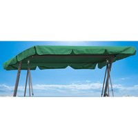 Ersatzdach Gartenschaukel Universal 145x210 cm Hollywoodschaukel 3 Sitzer Grün UV 50 Ersatz Bezug Sonnendach Schaukel Dach
