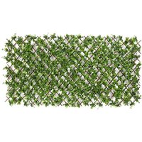 Celosía Verde Plástico 180 x 2 x 90 cm Extensible Hojas