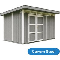 Caseta para jardín paneles a base de madera lp SmartSide 8,7 m² con suelo y baldosas bituminosas- Cobertizo exterior L161xA294xA239 cm- Casetas para