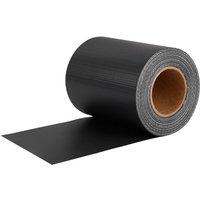 Aufun - Protección vallas de pvc protección vallas 65 m x 19 cm, doble varilla, incluye 30 clips, Lámina privacidad para valla de jardín (Antracita)