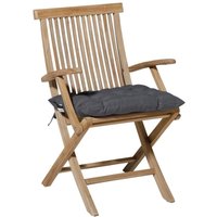 Madison Cojín para silla Panama 46x46 cm gris