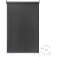 Aufun - Estor exterior enrollable para balcón 140 x 240 cm, protección contra los rayos uv, con función térmica reflectante para ventanas y puertas,