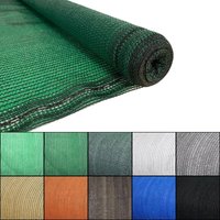 Malla de ocultación, 90% de sombreo, 1,5x50 m, verde, para jardín, terraza, agricultura, resistente, protección uv - keroppa