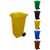 Jardin202 - Contenedor de Basura Reciclables de Colores con Ruedas Mango antideslizante