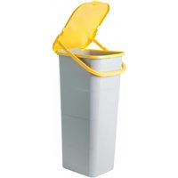 Iperbriko - Papelera amarilla con asa de 30 litros - Práctico y resistente