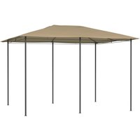 Cenador gris taupe 3x4x2,6 m 160 g/m²