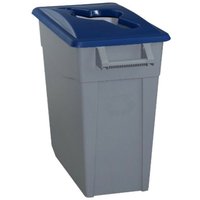 Fabricantes De Menaje - contenedor bas. 65LT c/rued denox pl tapa abierta azul 23230