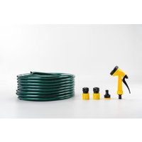 O'sun - 13 mm - tubería de riego de suan - kit completo con accesorios de riego Longitud 20m Verde y negro TrendyFlair
