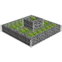 Prolenta Premium - Maison du'Monde - Jardinera de gaviones de acero 120x120x20 cm