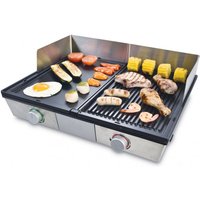 Solis - Sanyo Deli Parrilla Mesa Eléctrico Negro, Plata 2200 w