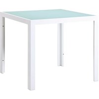 Shio Mesa Cuadrada Interior, Exterior 80x80 Blanco - Blanco - Garbar