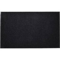 Alfombra de entrada de PVC negra, 120 x 180 cm