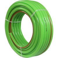 Manguera agualatec, uso doméstico y agrícola, 15 mm x 50 m, resistente, flexible, pvc, libre de tóxicos, verde - keroppa