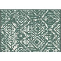 Alfombra de exterior de polipropileno de 200 x 290 cm en color verde