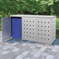 Prolenta Premium - Maison du'Monde - Cobertizo contenedor de basura triple acero