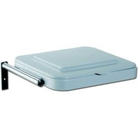 Soporte de pared con aro para bolsa acero