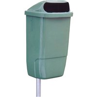 Papelera exterior din verde