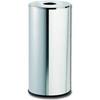 Papelera acero inox 18/8 circular lisa