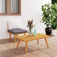 Furniture Limited - Set muebles de jardín 2 pzas con cojines