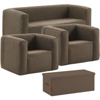 Sala de estar inflable completa Terracota - Interior y exterior - Agua y uv Resistente Cómodo y elegante Fácil de inflar y desinflar TrendyFlair