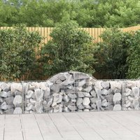 Furniture Limited - Cestas de gaviones 6 uds forma de arco hierro