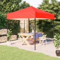 Furniture Limited - Carpa para fiestas plegable rojo 2x2 m
