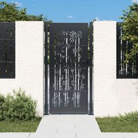 Furniture Limited - Puerta de jardín acero gris antracita diseño