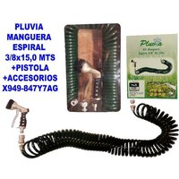 Pluvia - mibricotienda manguera espiral 3-8x15,0 mts+pistola+acces. x949-847y7ag