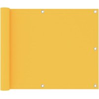 Toldo para balcón tela oxford amarillo 75x300 cm