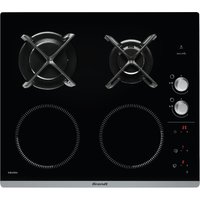 Brandt - vitrocerámica mixta gas e inducción 60cm 4 fuegos negra - bpi6414bm