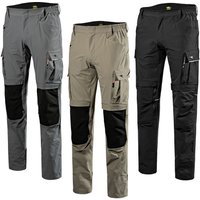 Diadora - Pantalones de trabajo elásticos Pant Tech Performance - m - Gris - Gris