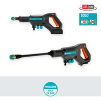 Gardena - Hidrolimpiadora de alta presión batería AquaClean 24 / 18V power for all cargador y batería no incluidos, 3 niveles de limpieza, múltiples
