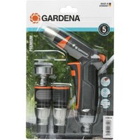 Kit completo de pistola de riego metálica premium con conectores de riego de 13 - 15 mm (18298-20) - Gardena